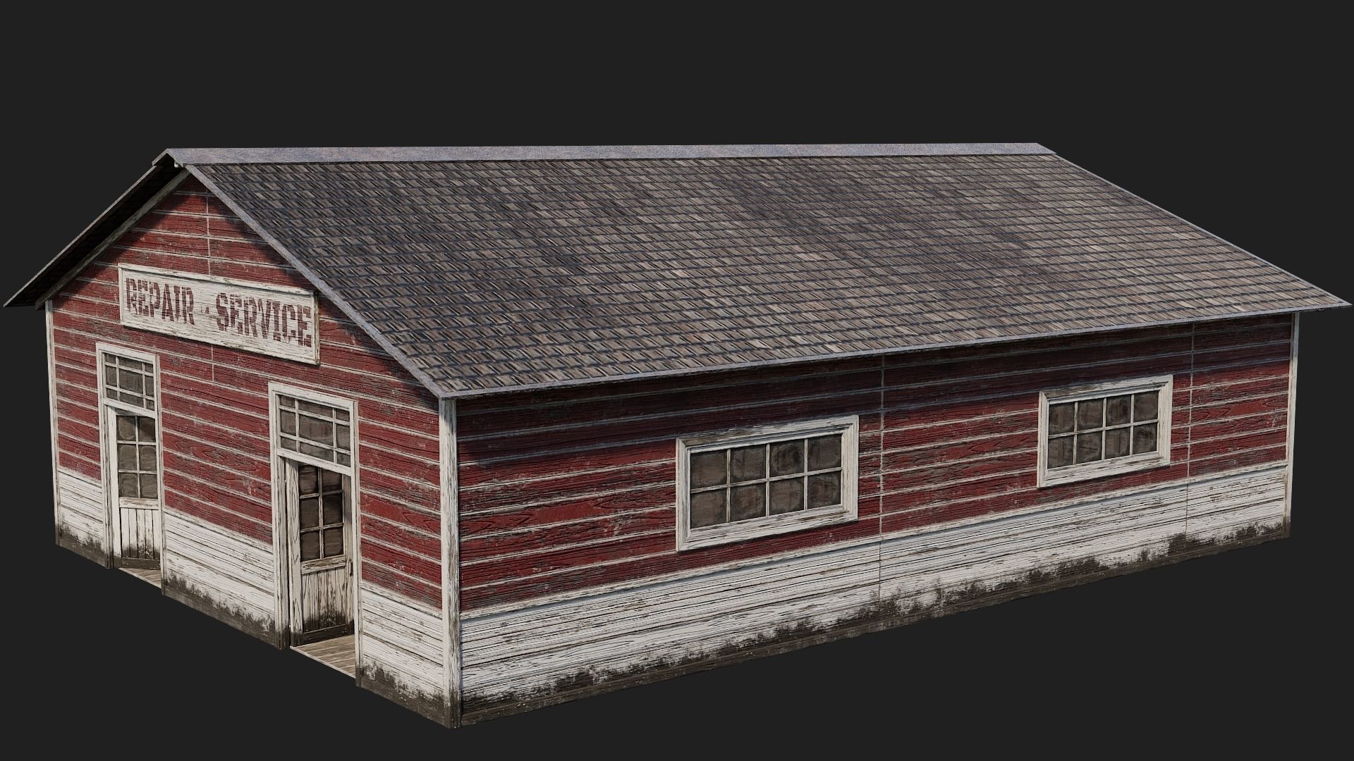 45-46-47-48 - Farm Buildings 4K PBR GameReady Low-poly 3D model_23