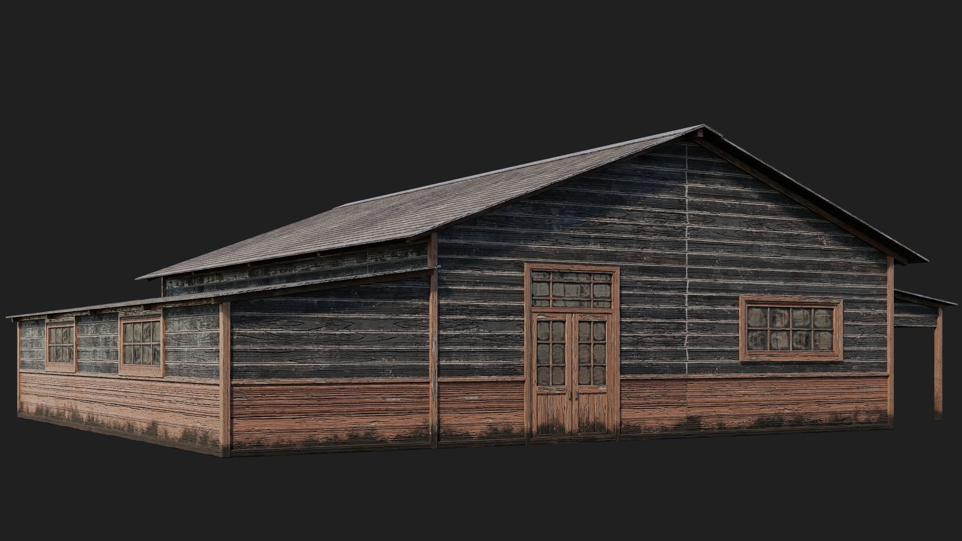 45-46-47-48 - Farm Buildings 4K PBR GameReady Low-poly 3D model_35