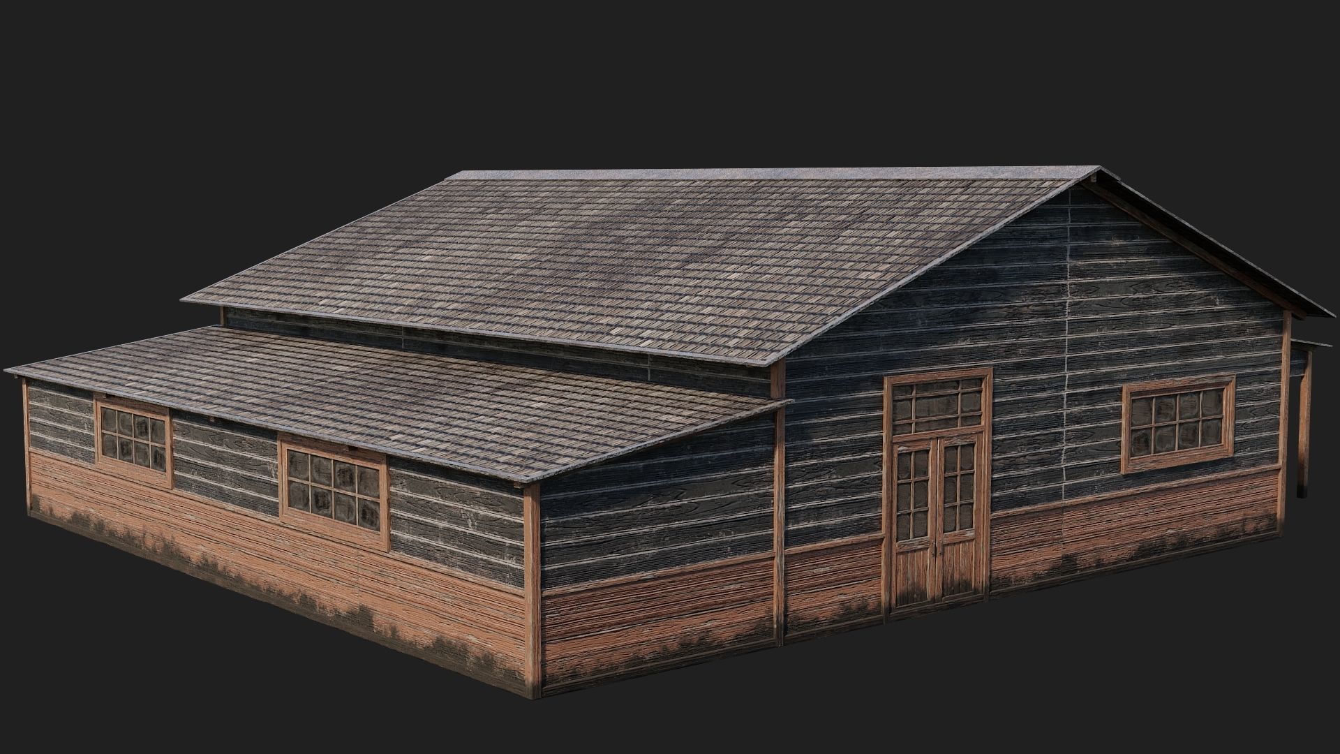 45-46-47-48 - Farm Buildings 4K PBR GameReady Low-poly 3D model_40