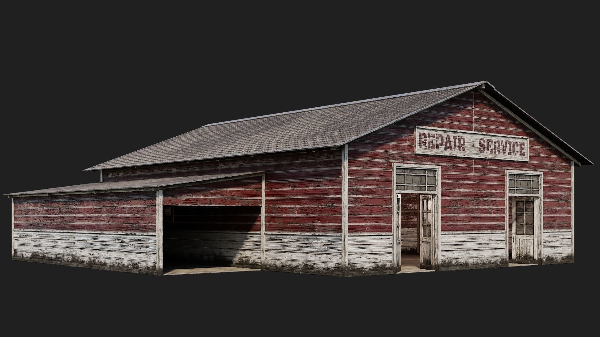 45-46-47-48 - Farm Buildings 4K PBR GameReady Low-poly 3D model_2