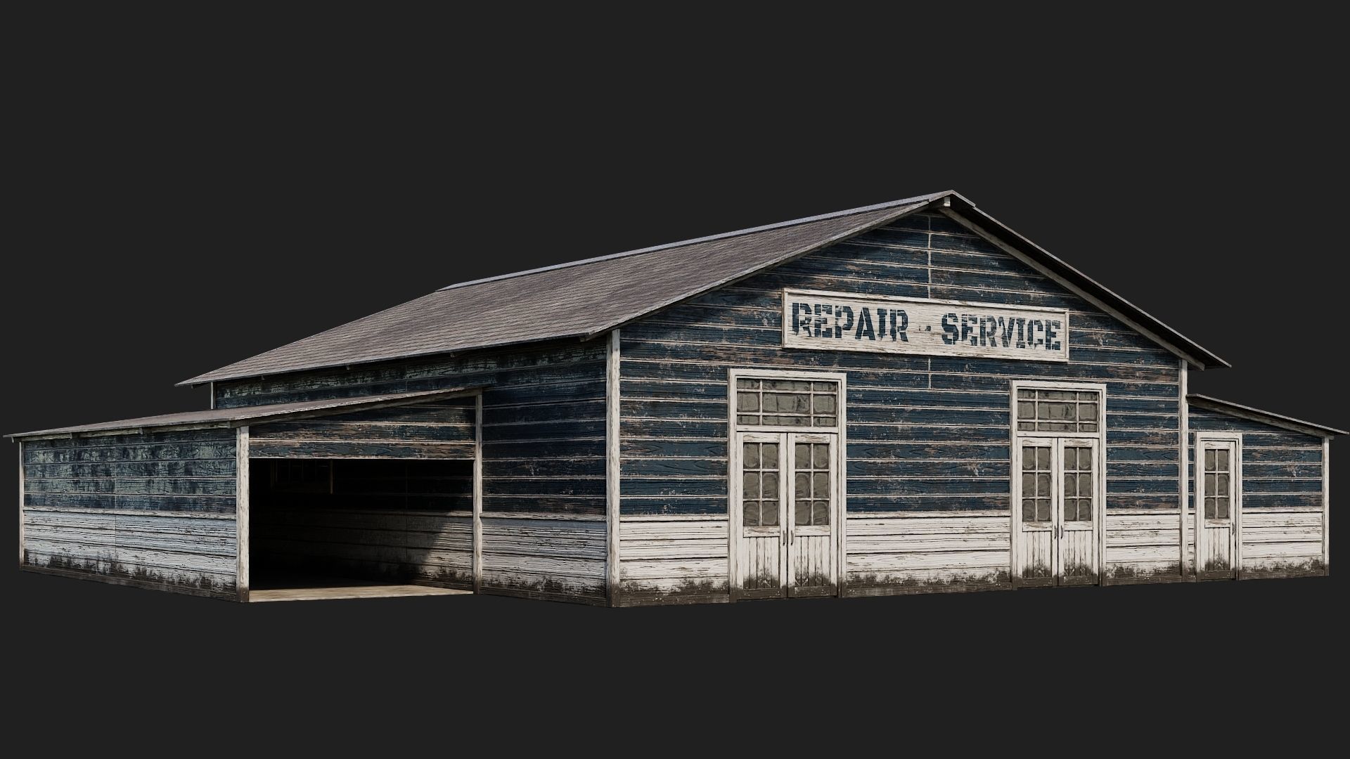 45-46-47-48 - Farm Buildings 4K PBR GameReady Low-poly 3D model_3