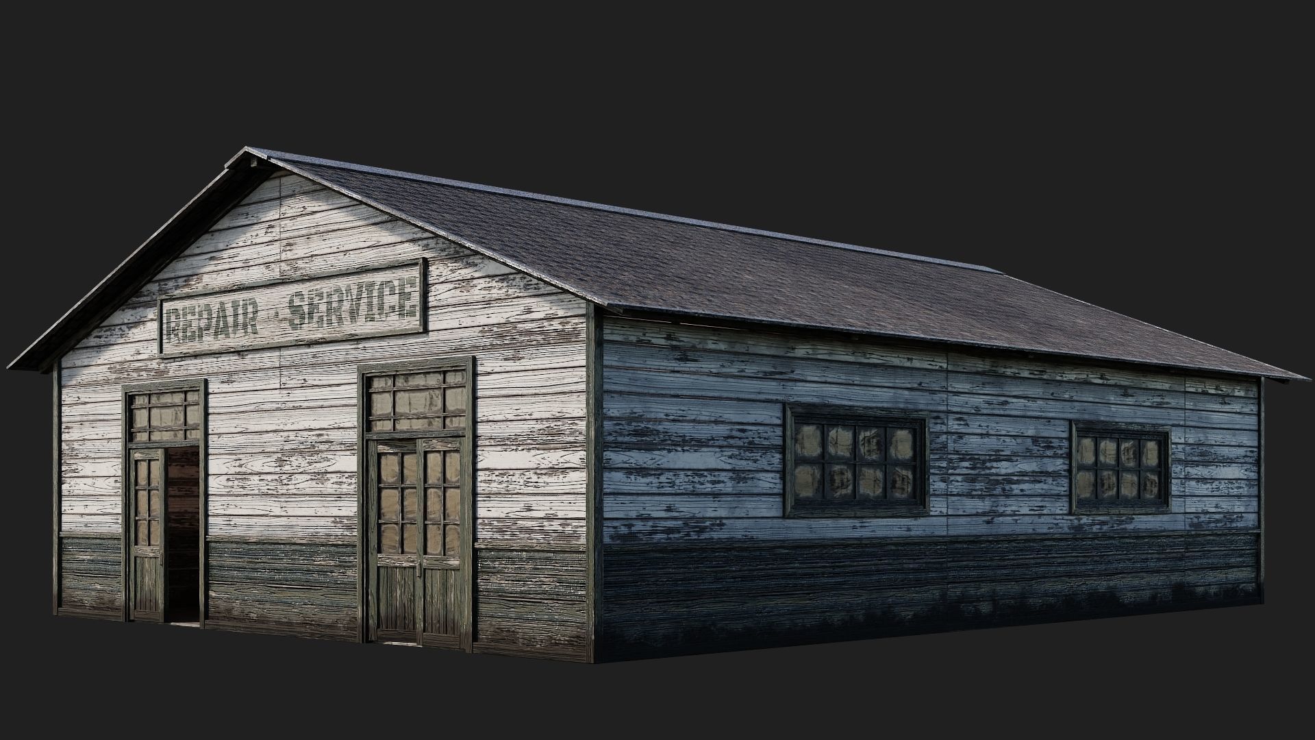 45-46-47-48 - Farm Buildings 4K PBR GameReady Low-poly 3D model_10