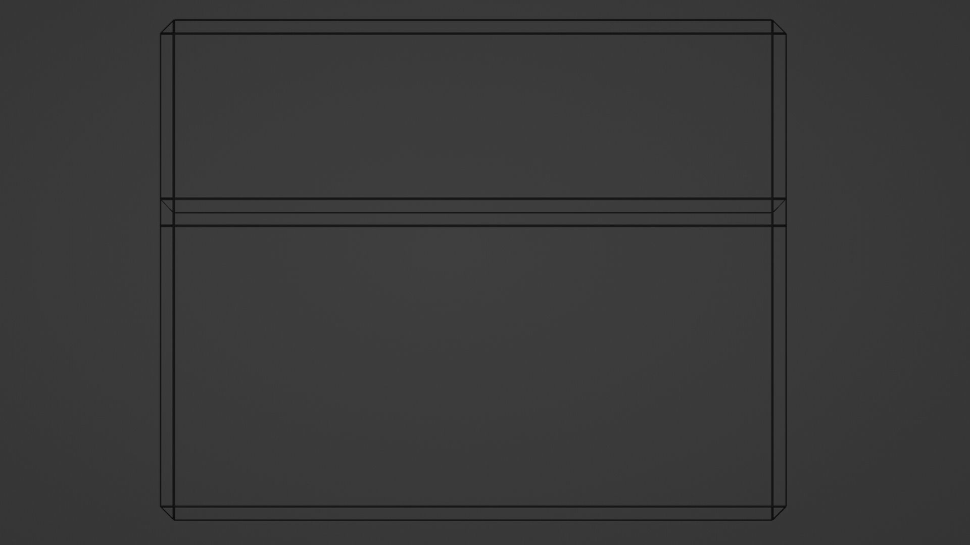 Concrete Bench 3D model_6