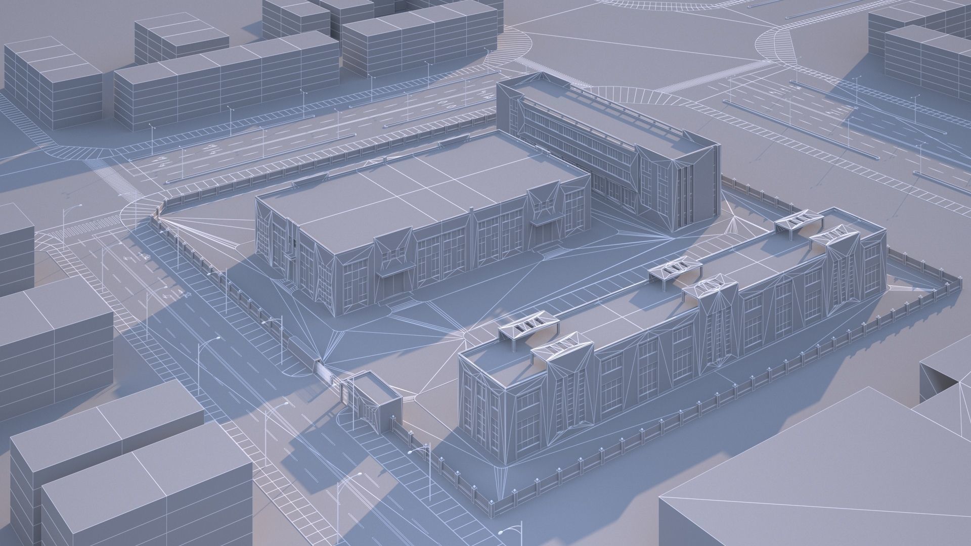 industrial building 3D model_9