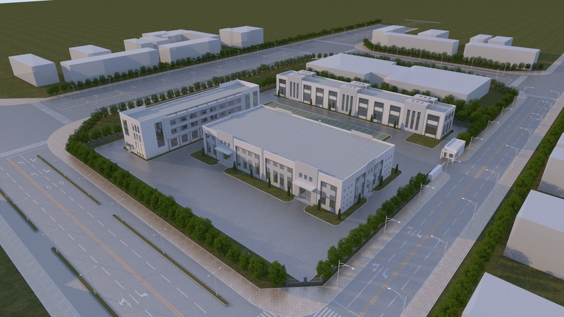 industrial building 3D model_6