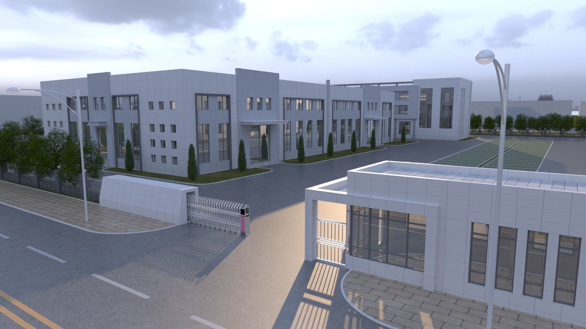 industrial building 3D model_5