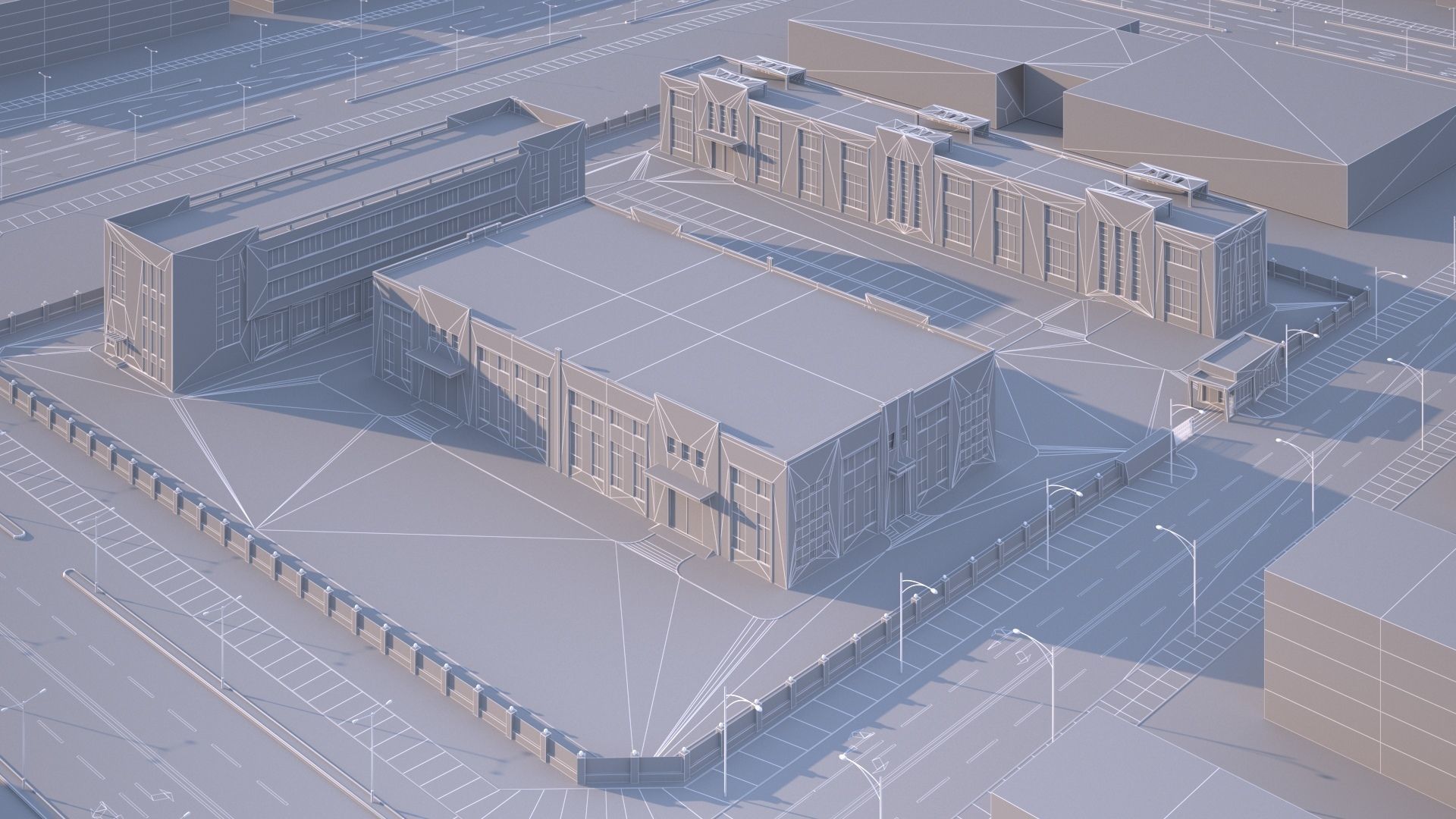 industrial building 3D model_10