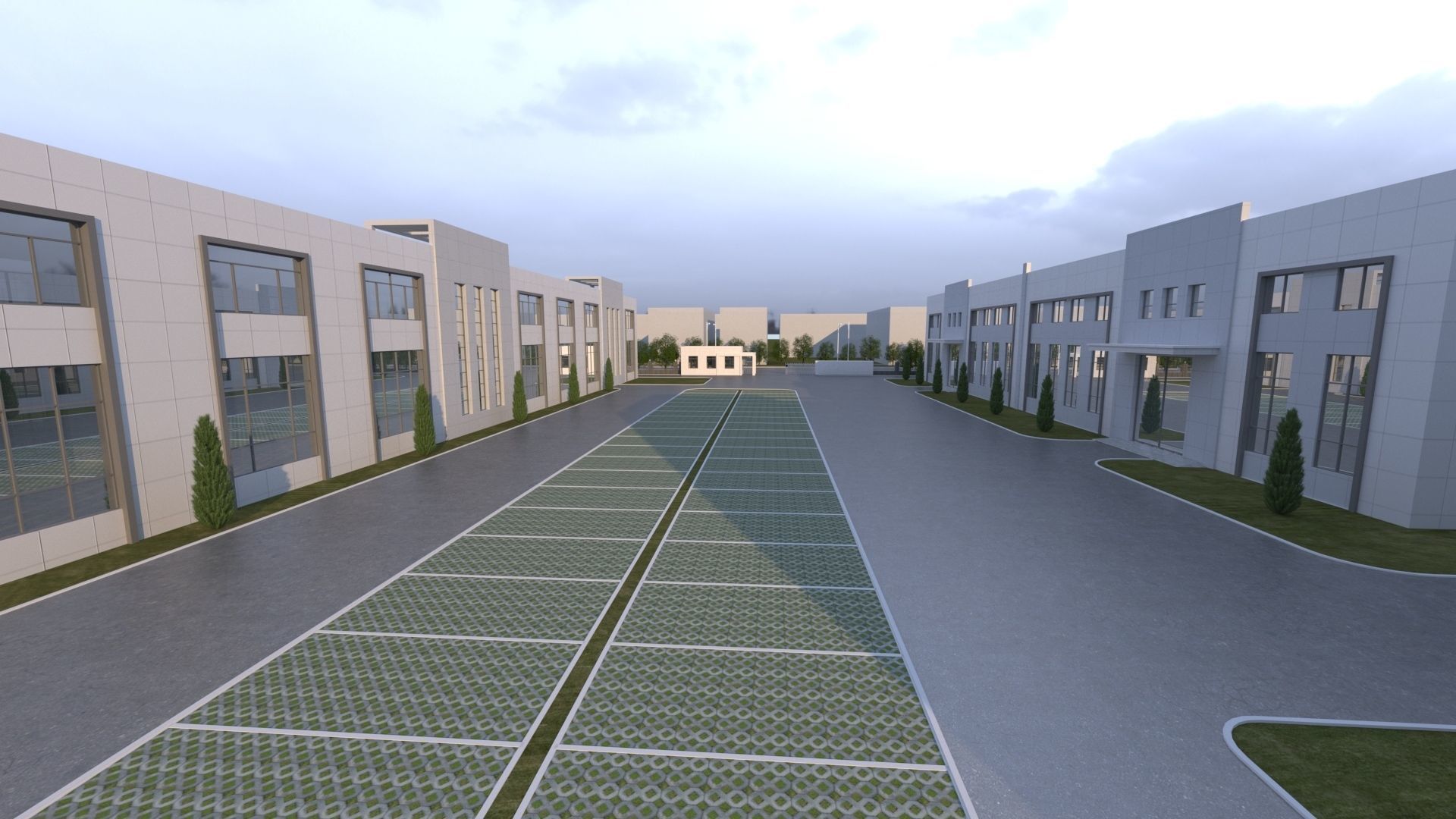 industrial building 3D model_1