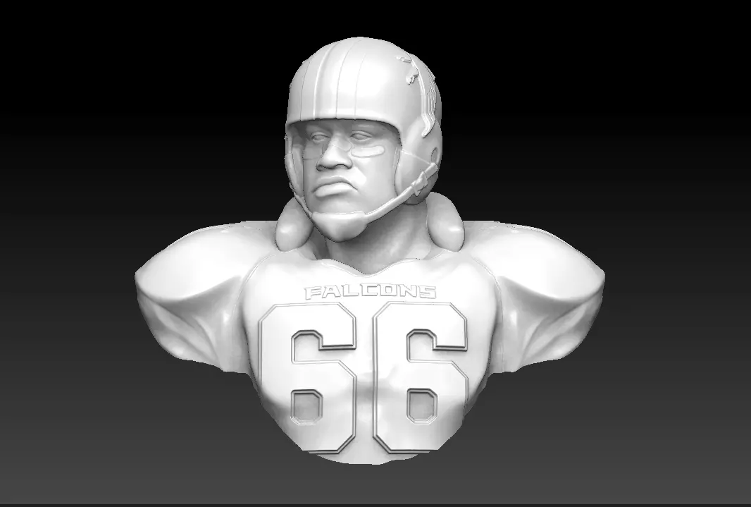 Atlanta Falcons throwback Bust 3D print model