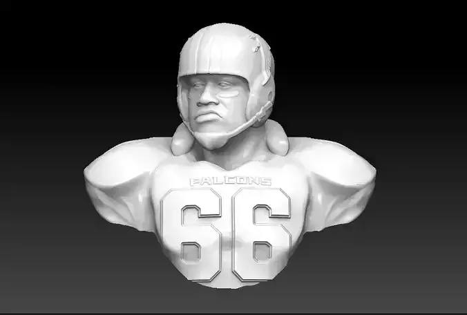 Atlanta Falcons throwback Bust 3D print model