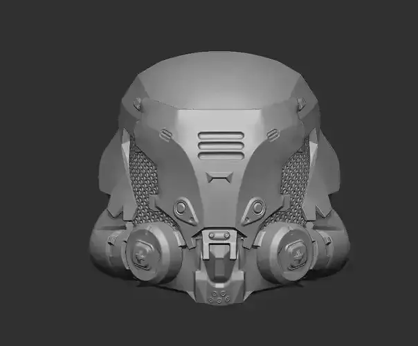 Scifi Helmet 2 - Headsculpt for Action Figures 3D print model