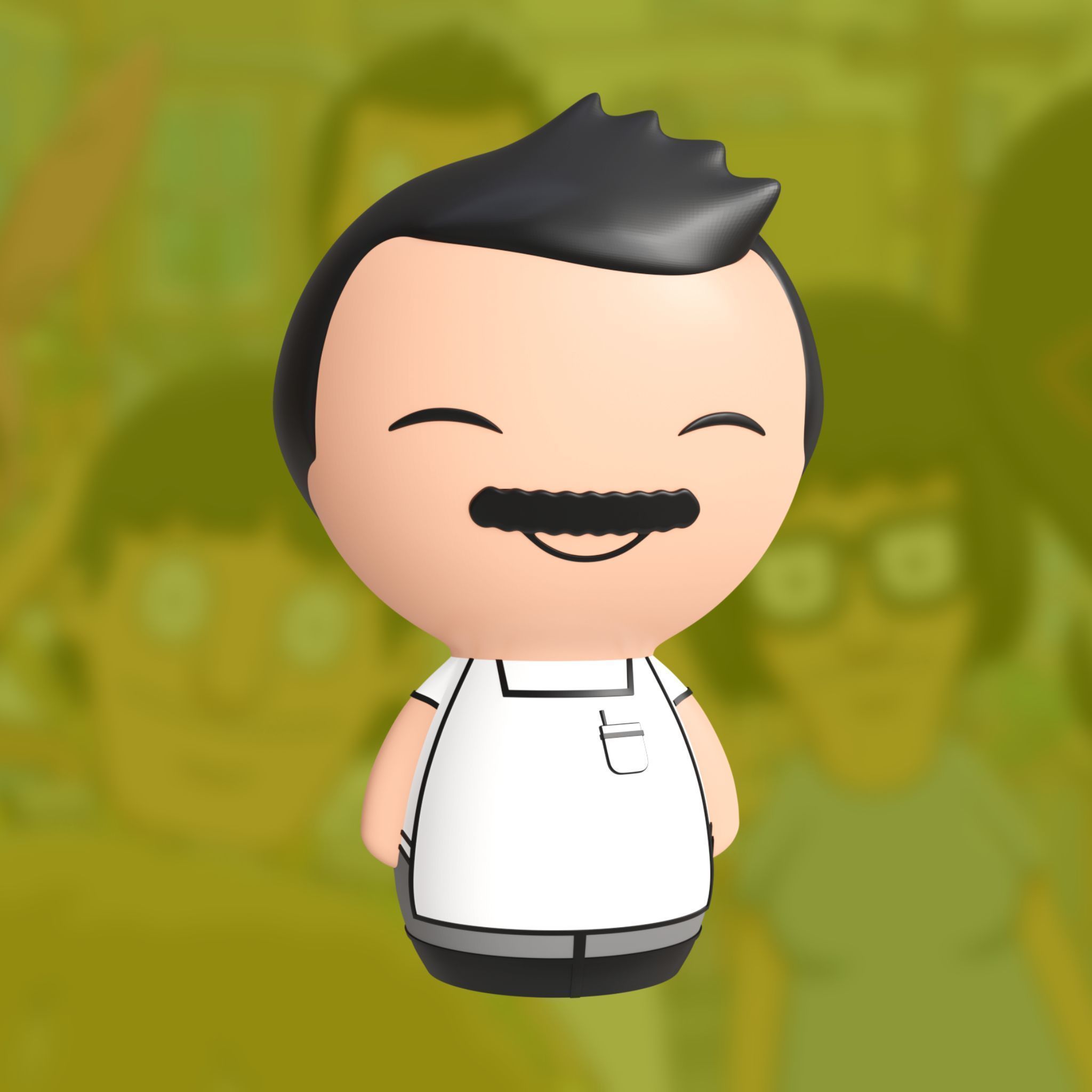 Bobs Burgers Funko POP Bob Belcher Figurine 3D print model_6