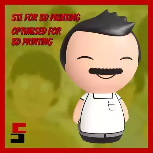 Bobs Burgers Funko POP Bob Belcher Figurine 3D print model