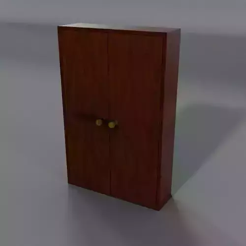 Cupboard wooden cabinet with two doors