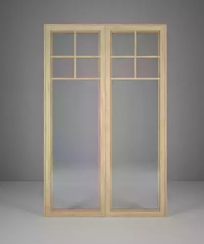 Single light wood window