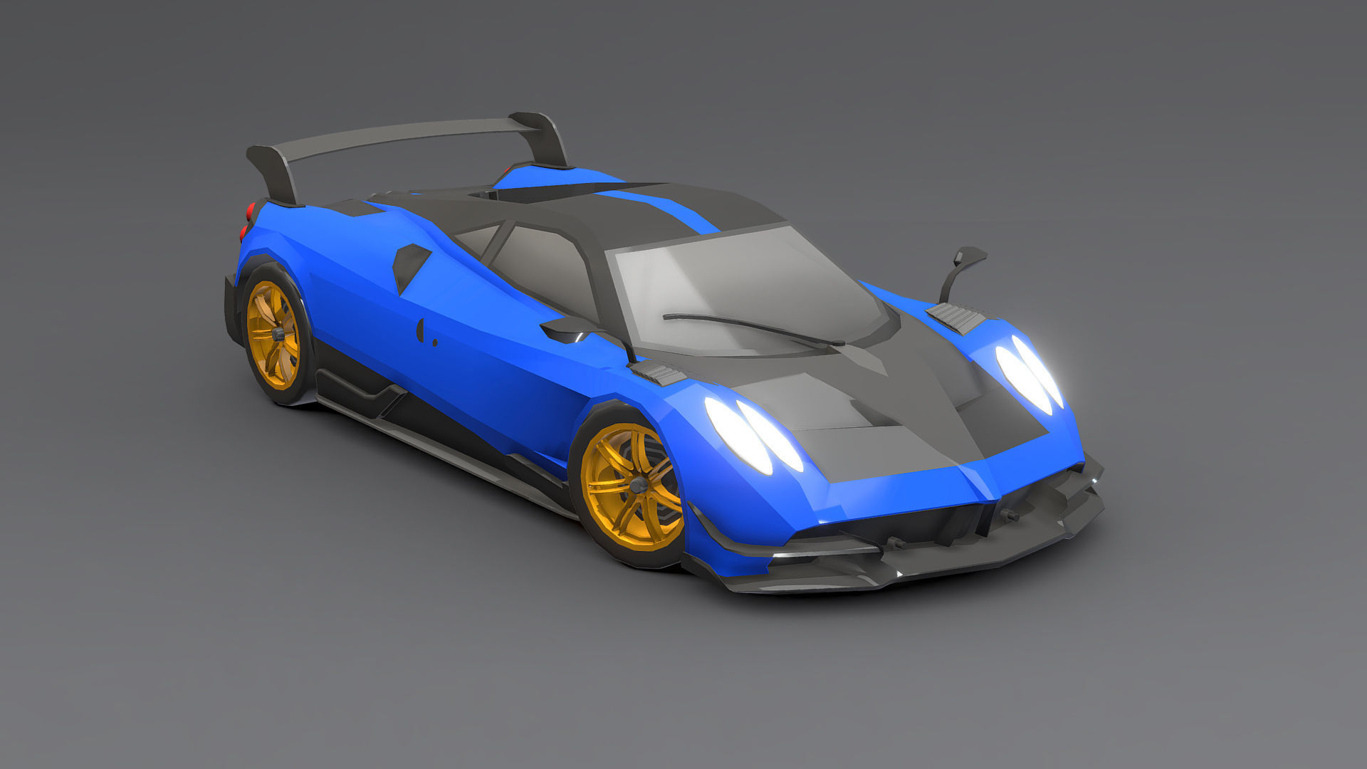 Cars Pack Low-poly 3D model_48