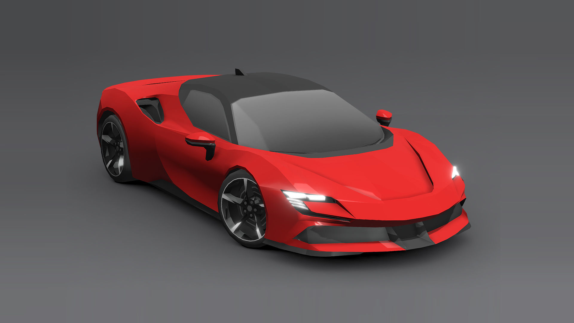 Cars Pack Low-poly 3D model_12