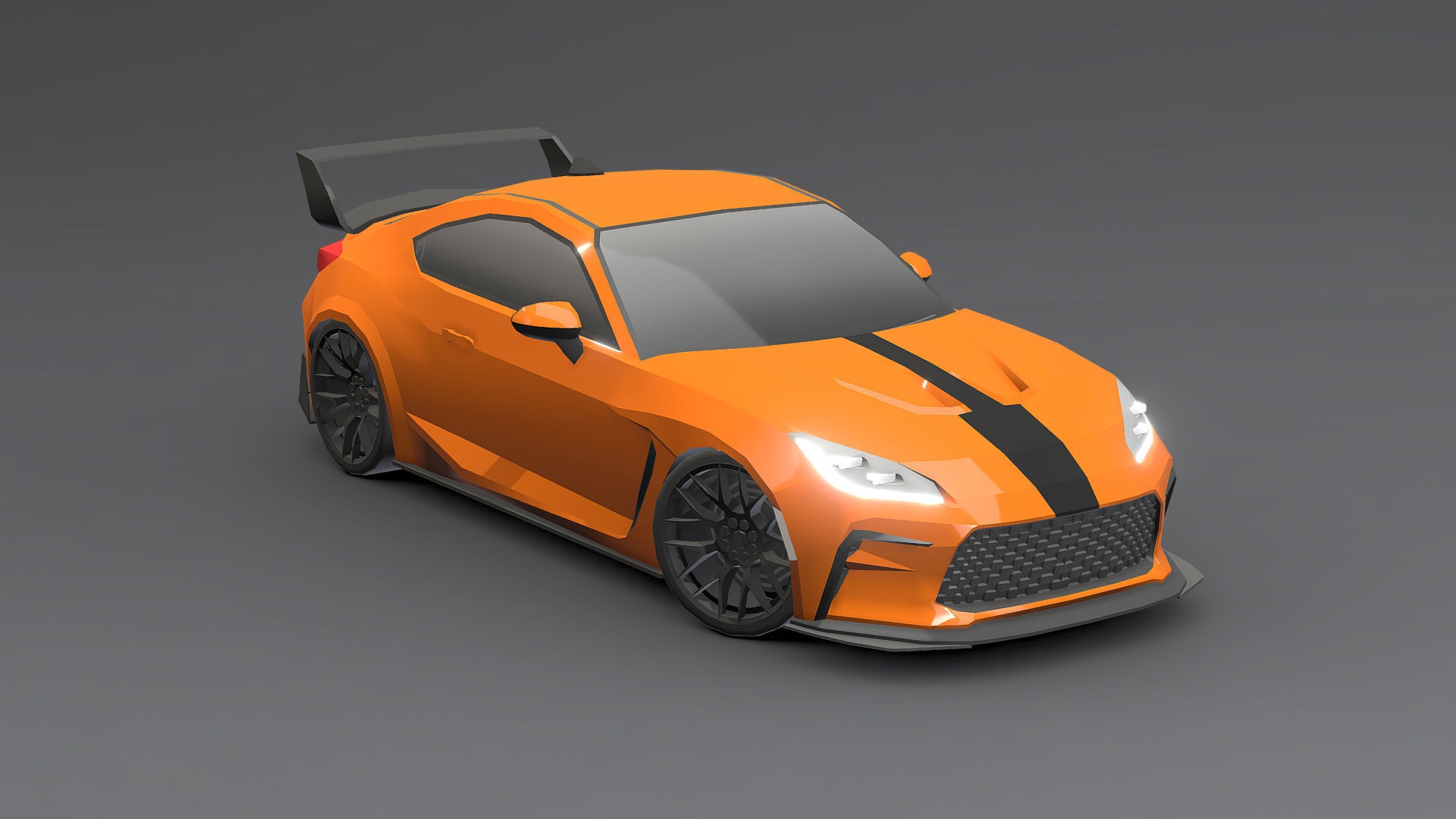 Cars Pack Low-poly 3D model_34