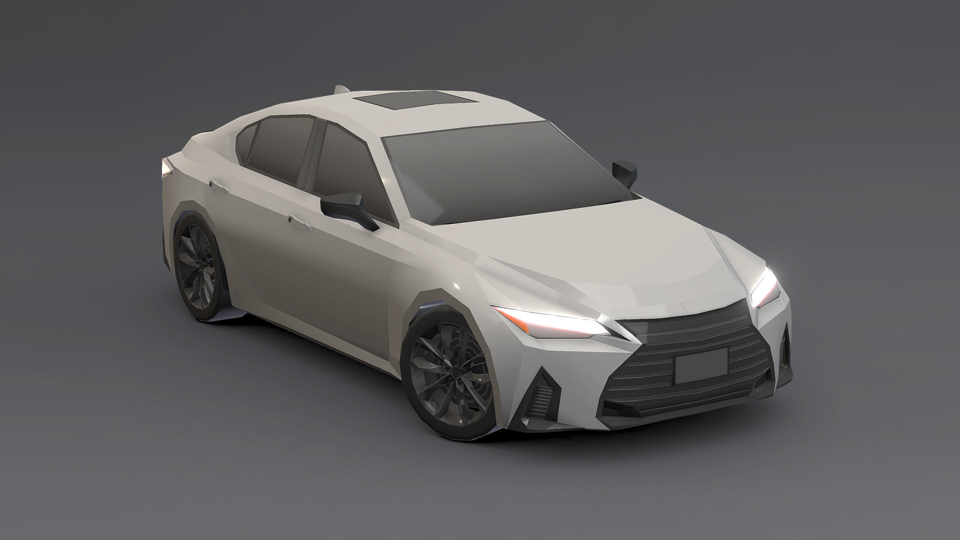 Cars Pack Low-poly 3D model_36