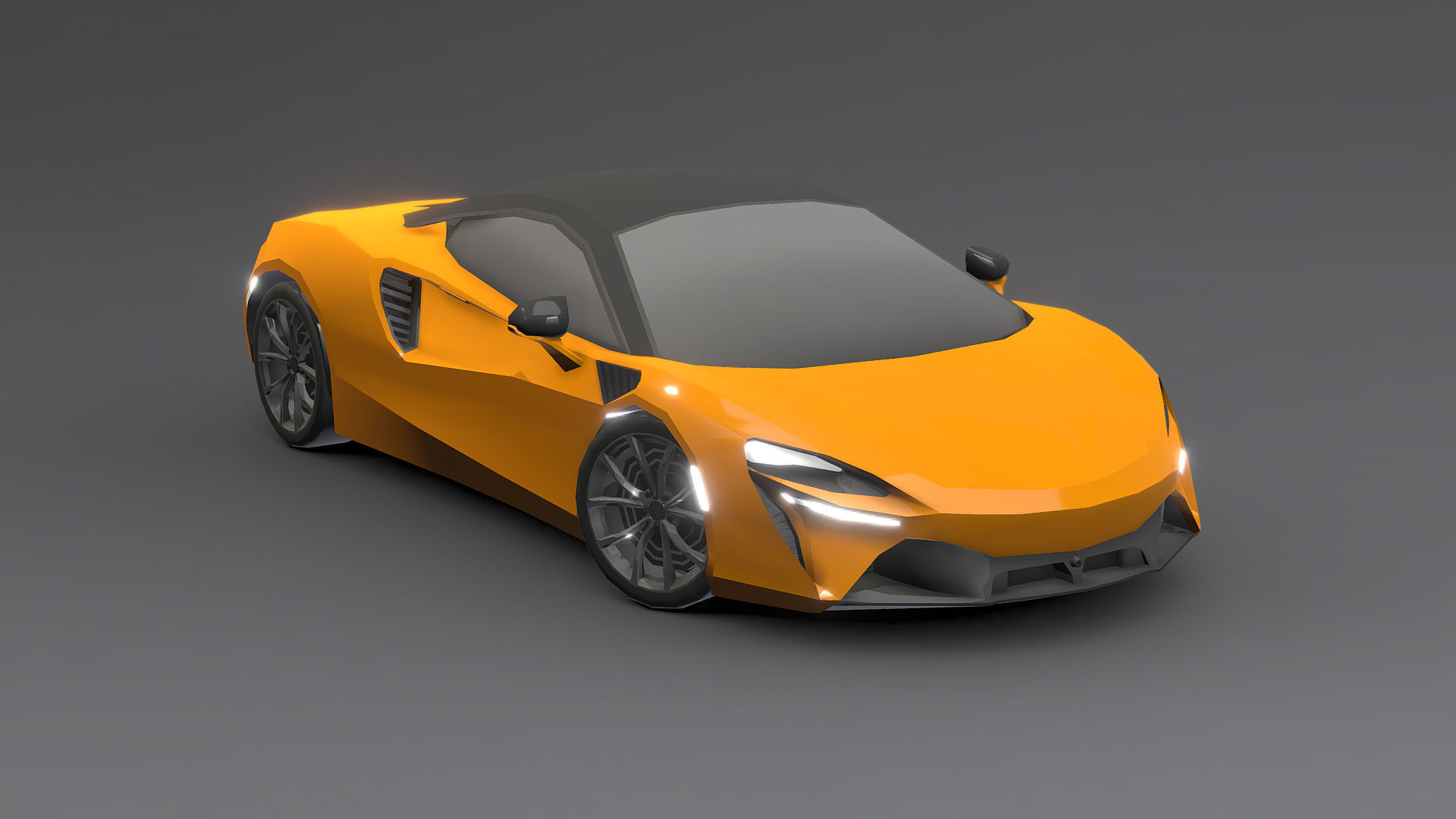 Cars Pack Low-poly 3D model_42