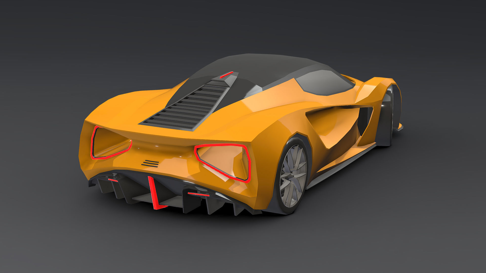 Cars Pack Low-poly 3D model_53