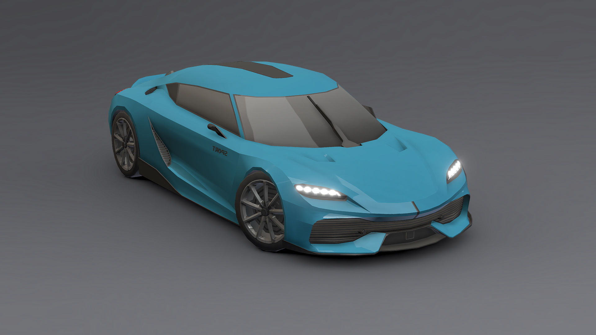 Cars Pack Low-poly 3D model_30