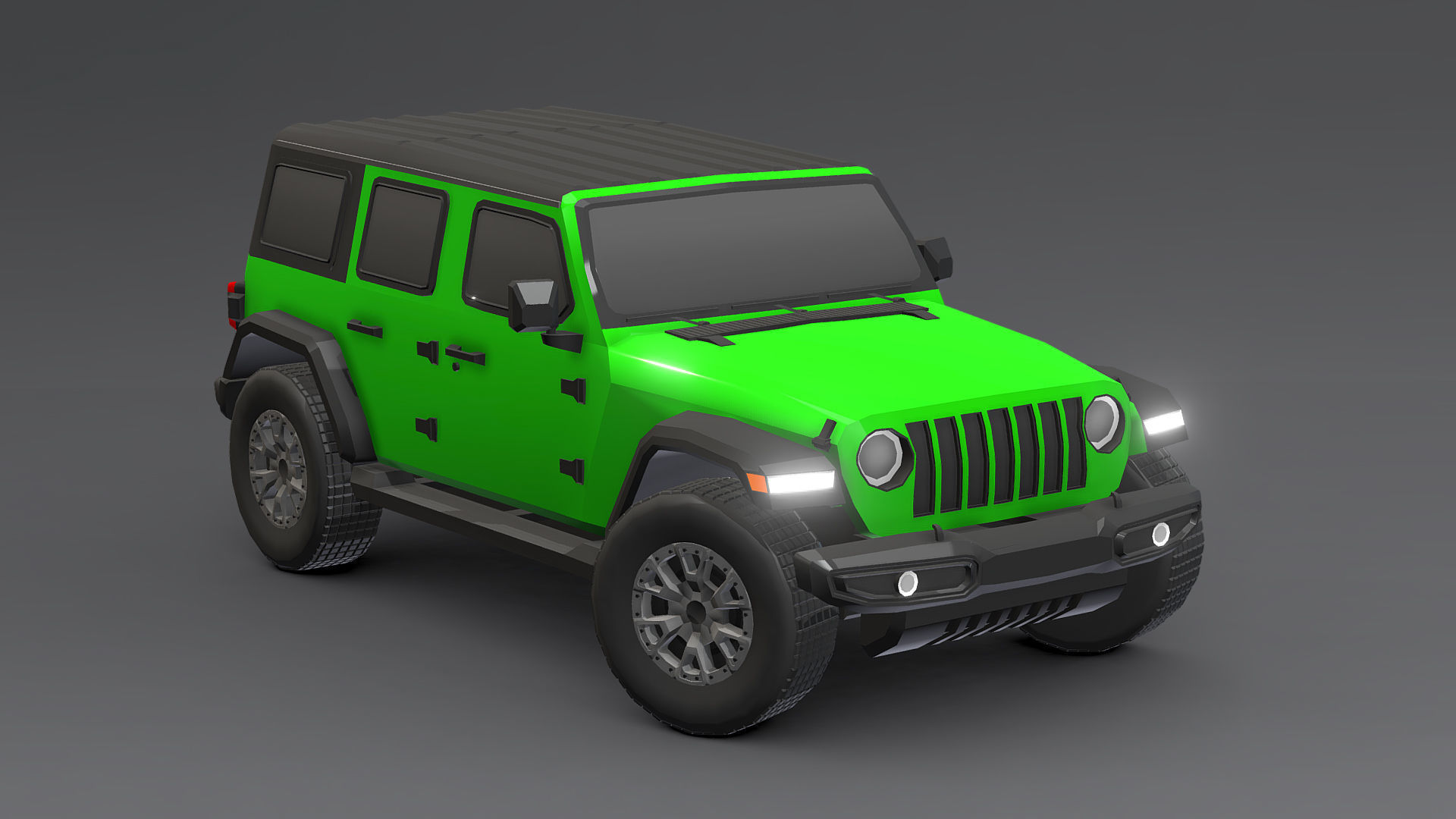 Cars Pack Low-poly 3D model_8