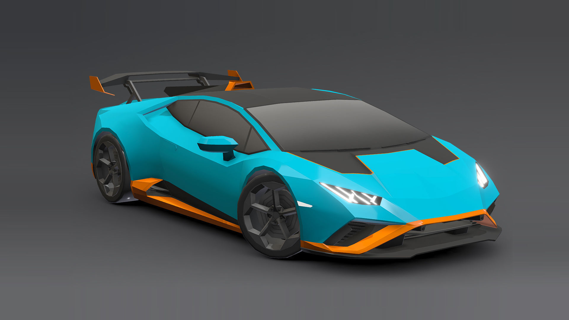 Cars Pack Low-poly 3D model_24