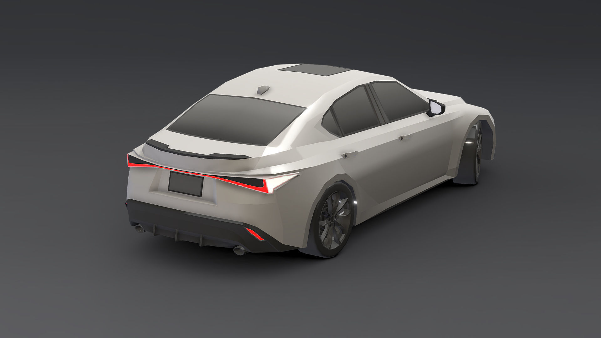 Cars Pack Low-poly 3D model_37