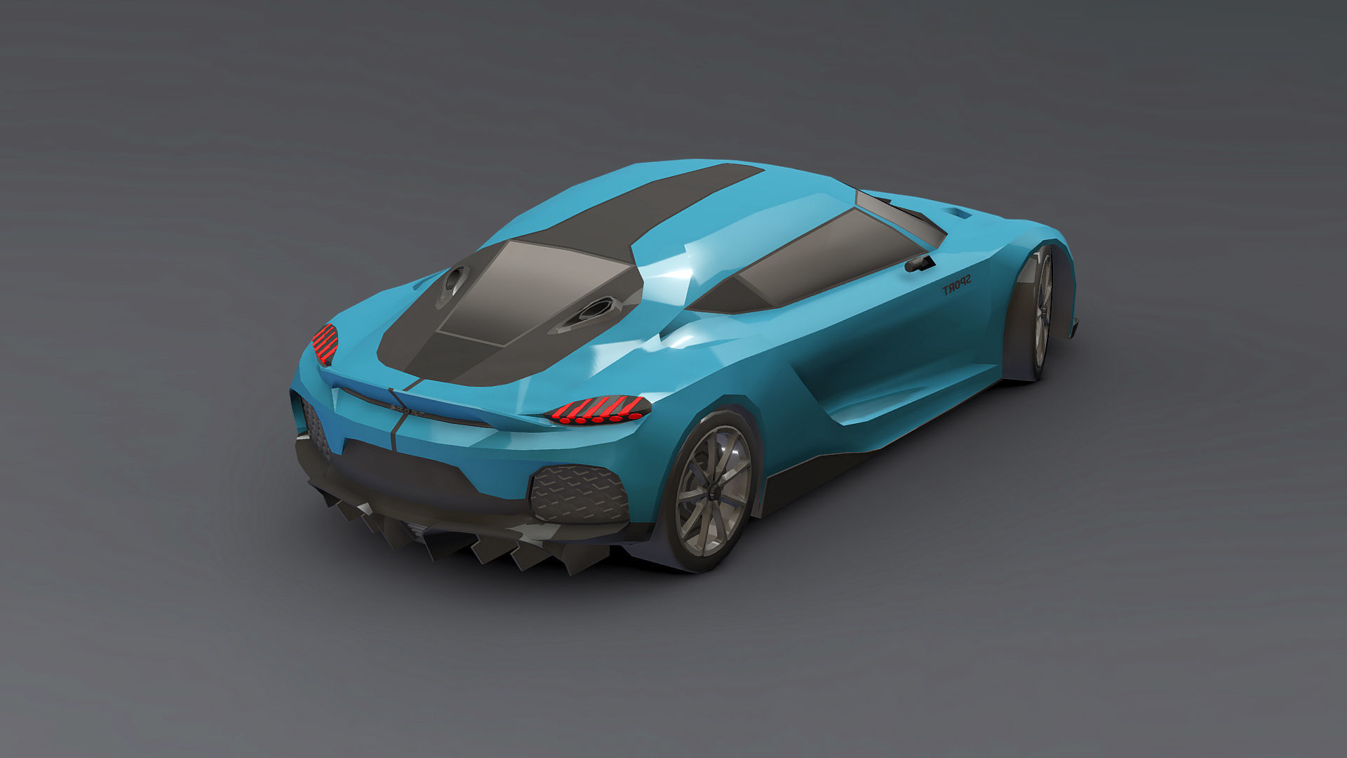 Cars Pack Low-poly 3D model_31