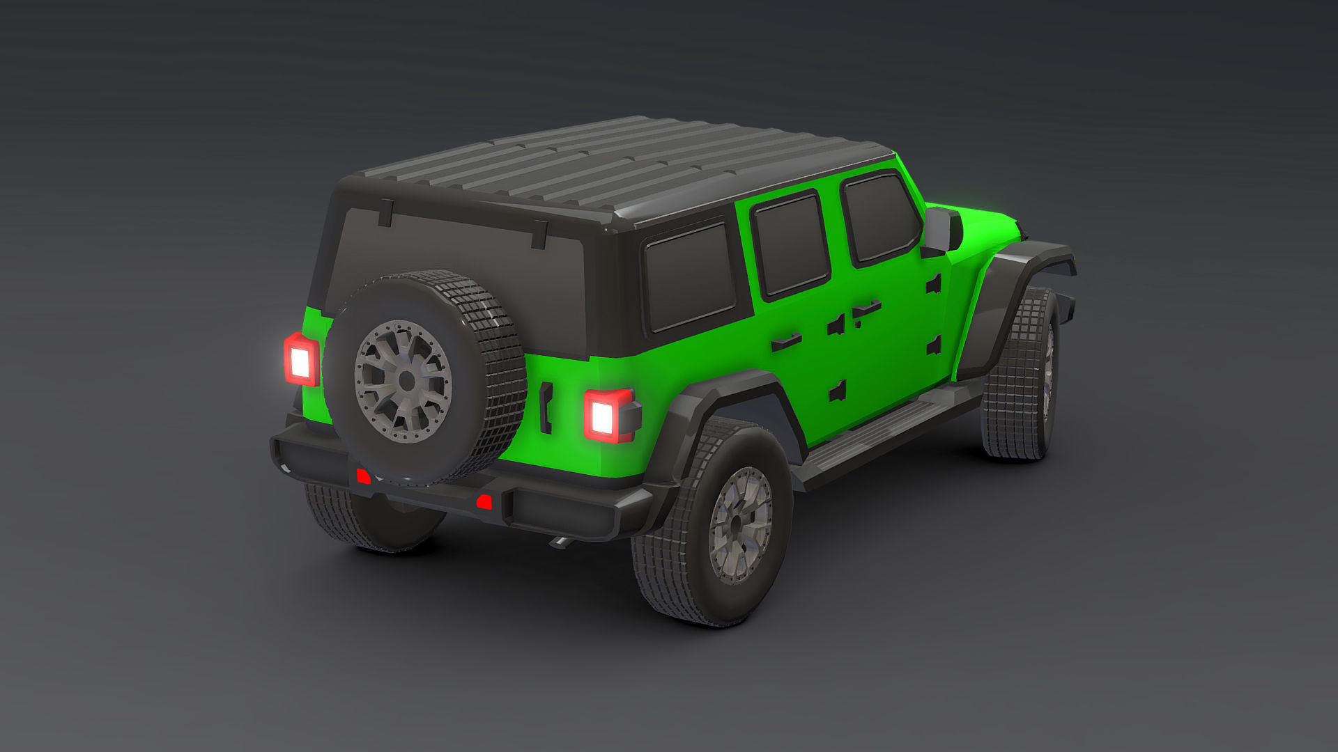 Cars Pack Low-poly 3D model_9