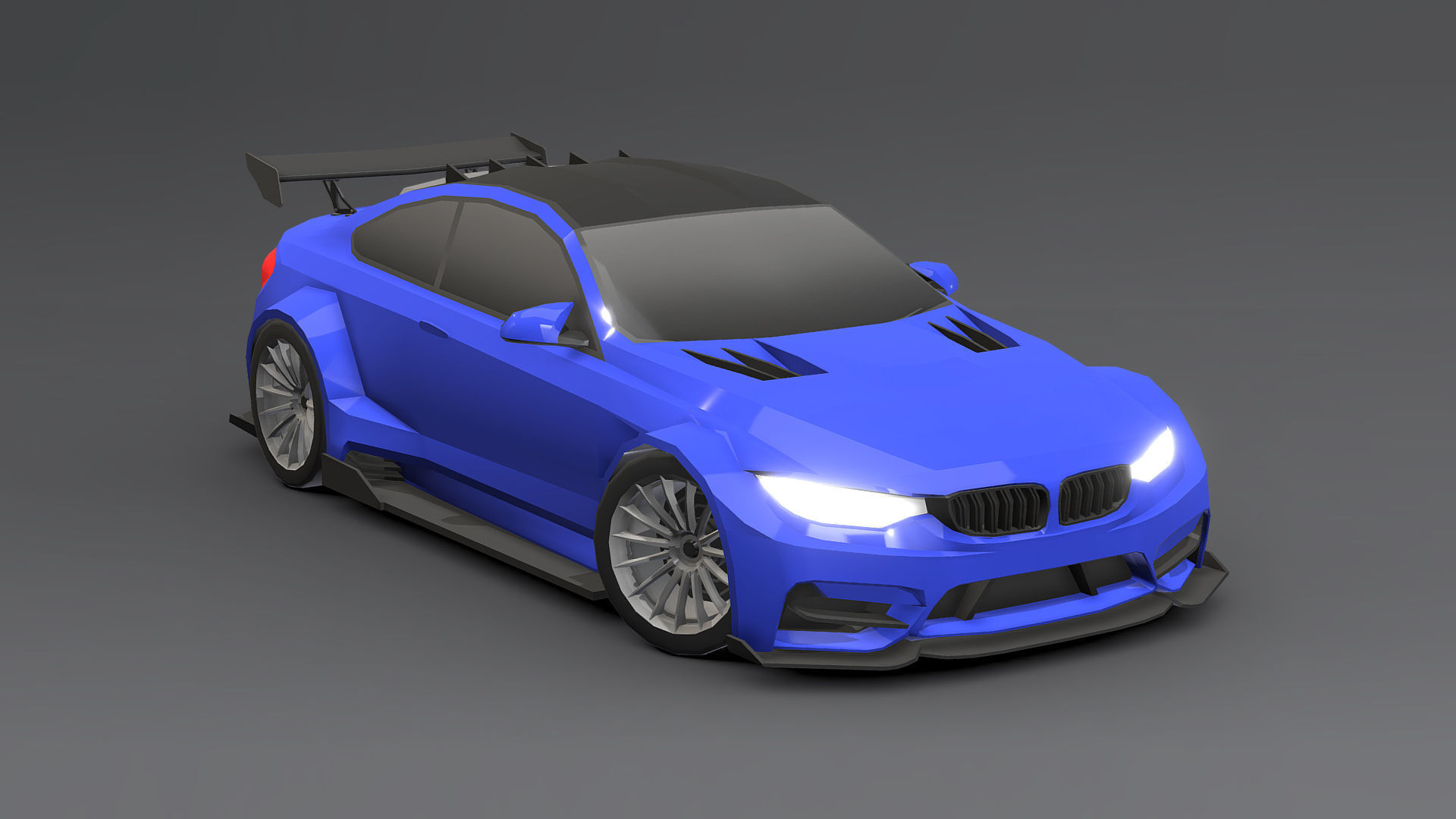 Cars Pack Low-poly 3D model_14