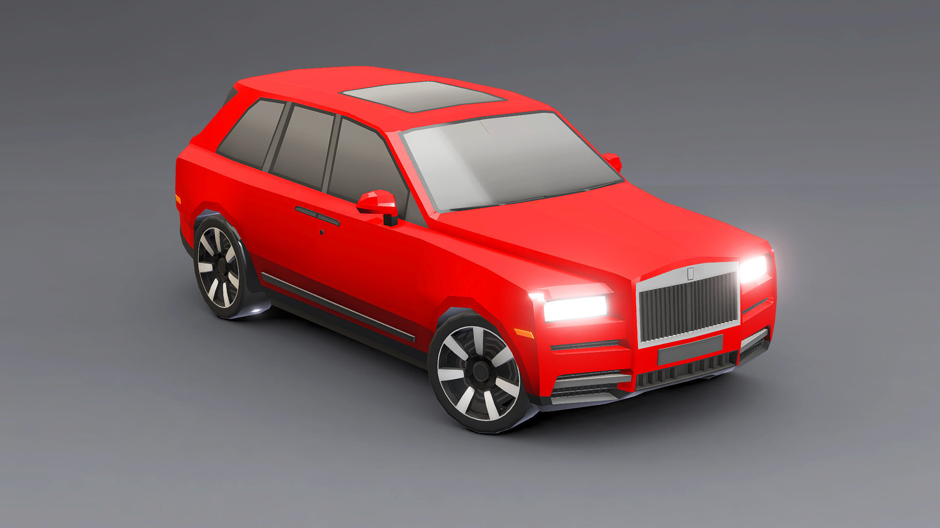 Cars Pack Low-poly 3D model_44