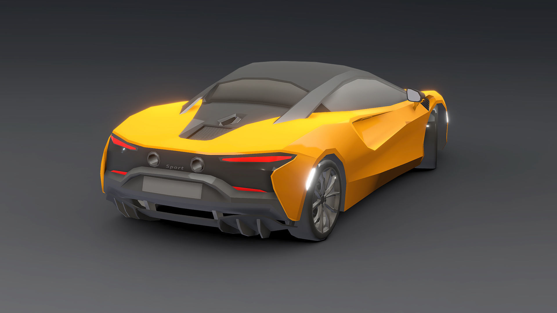 Cars Pack Low-poly 3D model_43