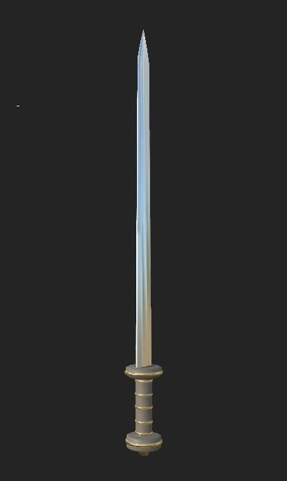 Ancient Rome Roman  Weapon Pack Low-poly 3D model_1