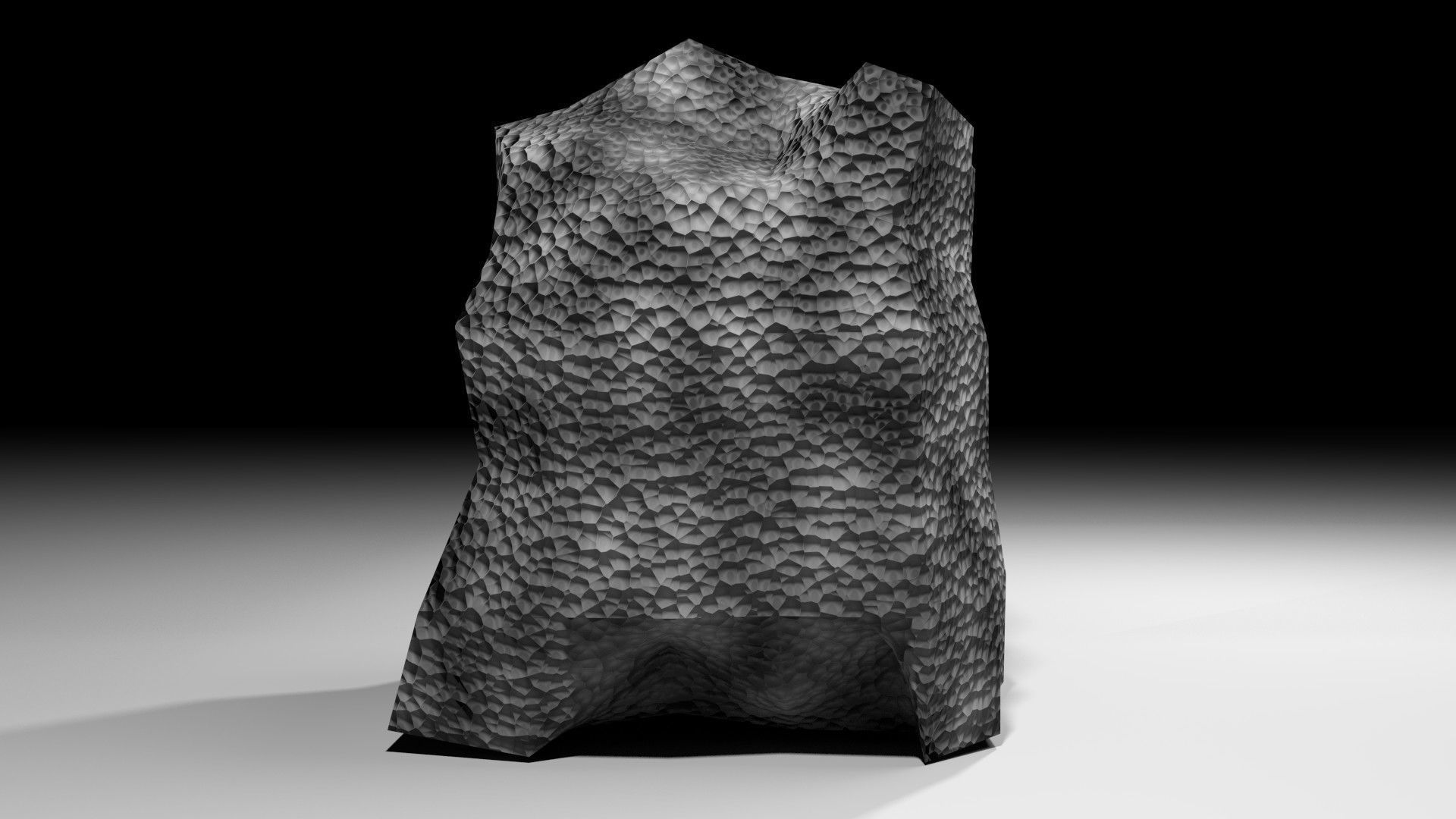 Rock 2 piece of 3D model_1