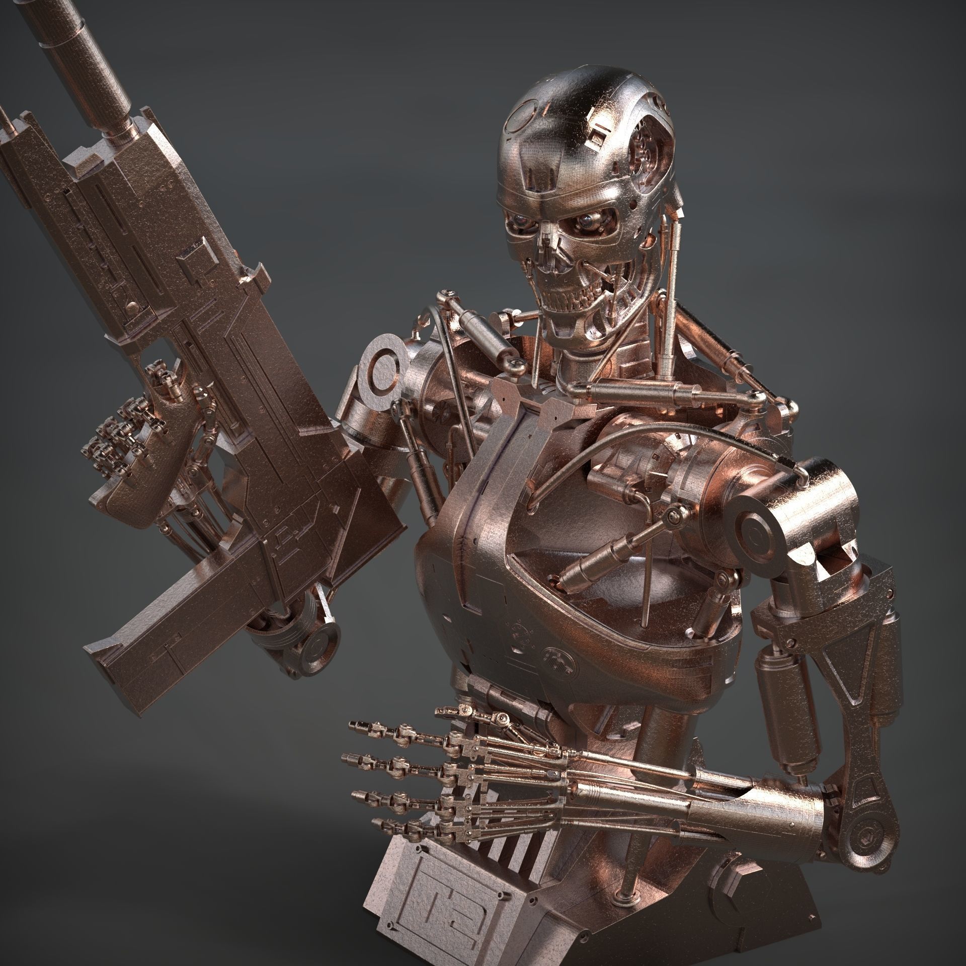 Terminator T-800 Endoskeleton 3d printing  3D print model_2