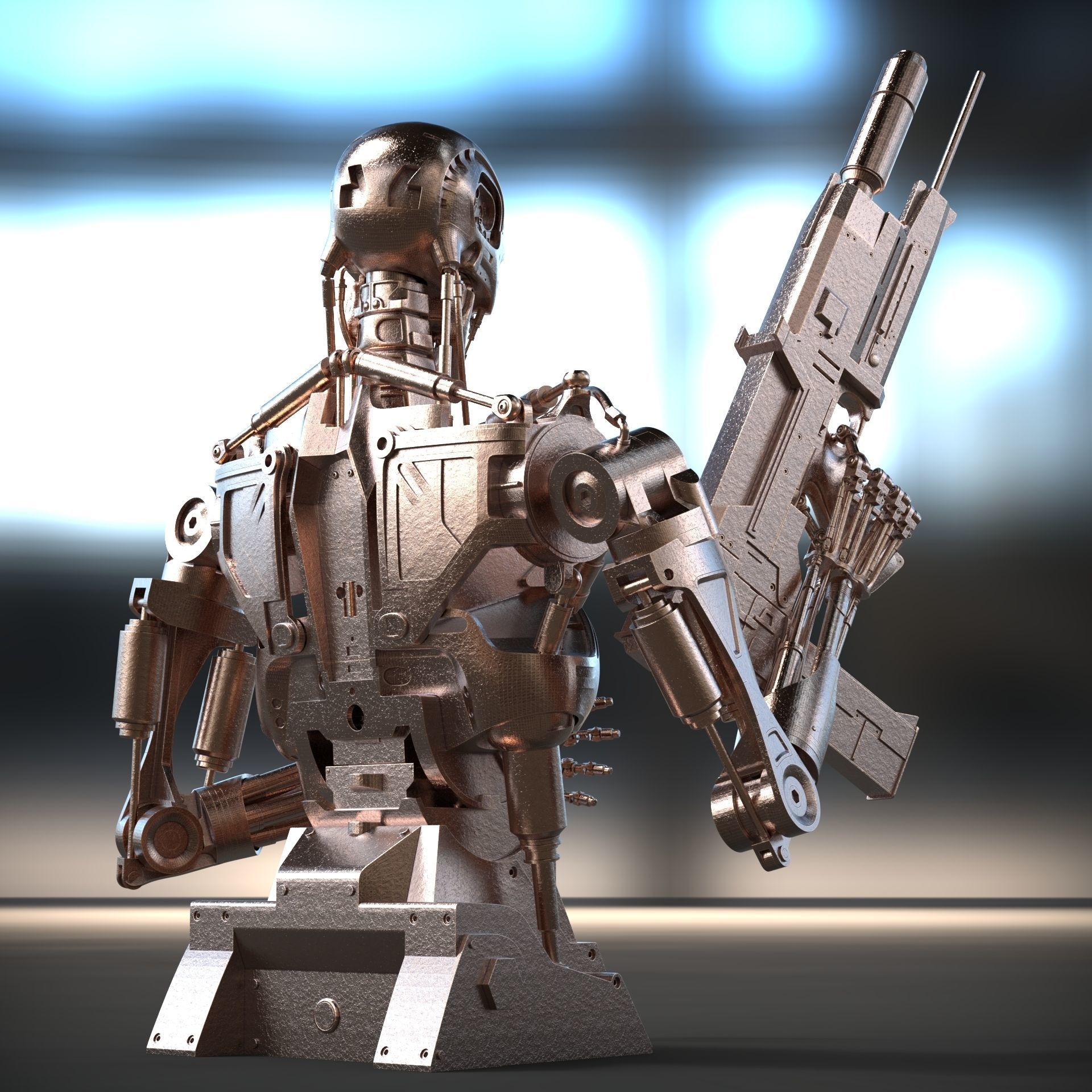 Terminator T-800 Endoskeleton 3d printing  3D print model_3