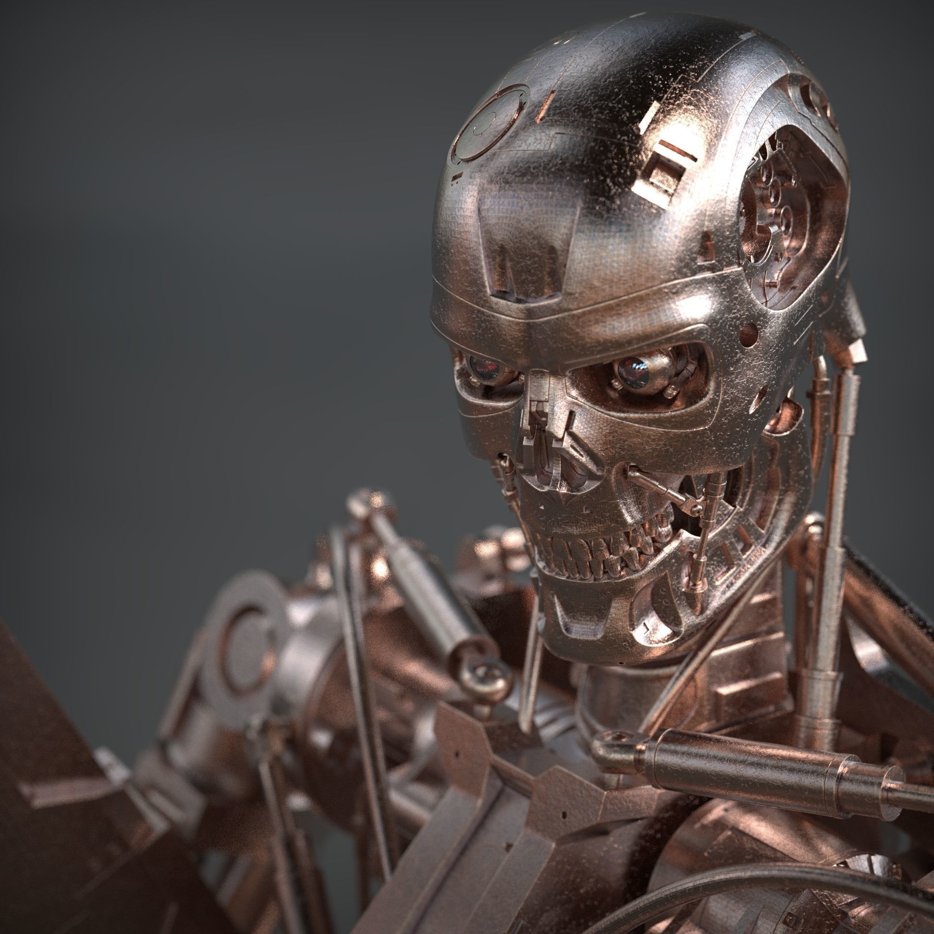 Terminator T-800 Endoskeleton 3d printing  3D print model_7
