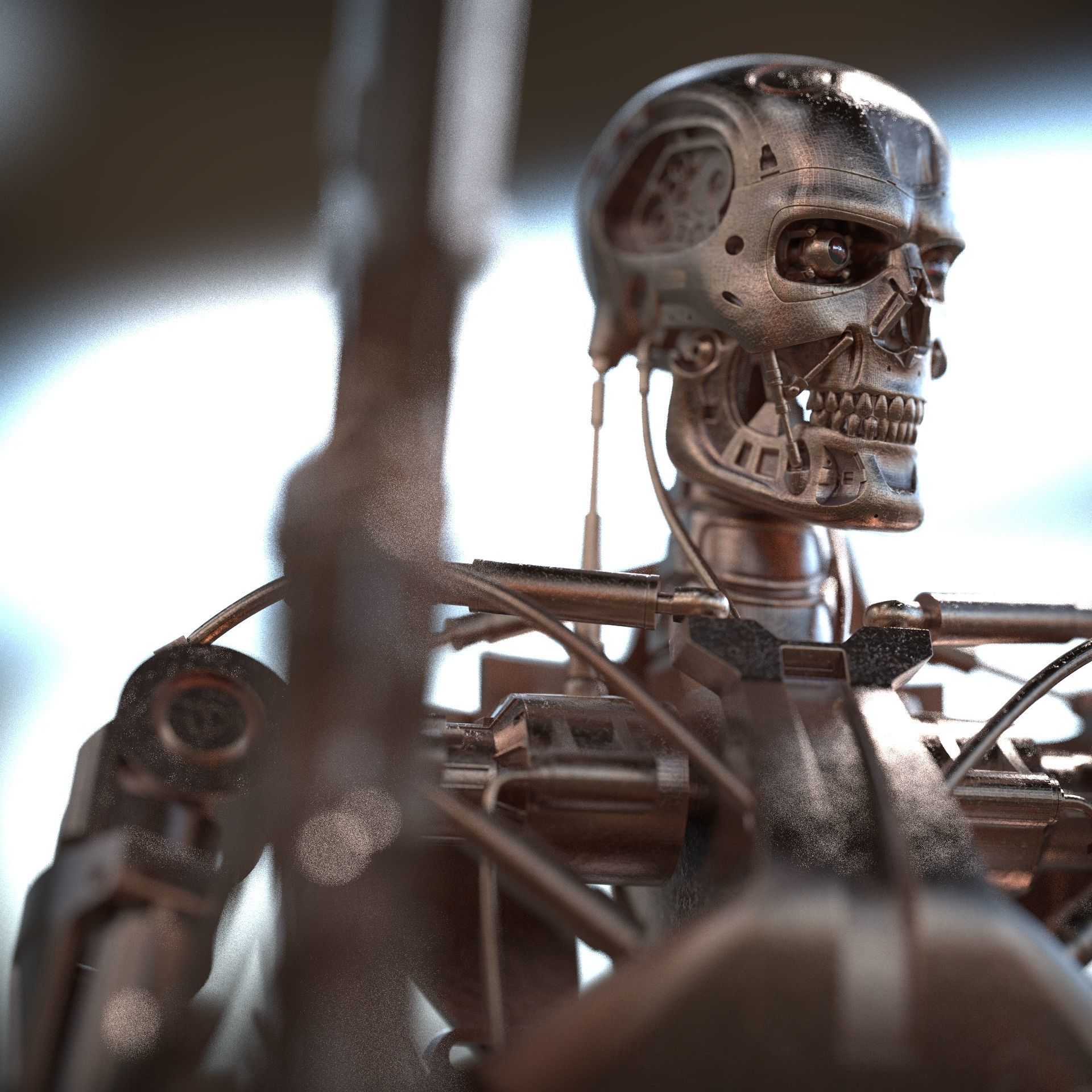 Terminator T-800 Endoskeleton 3d printing  3D print model_5
