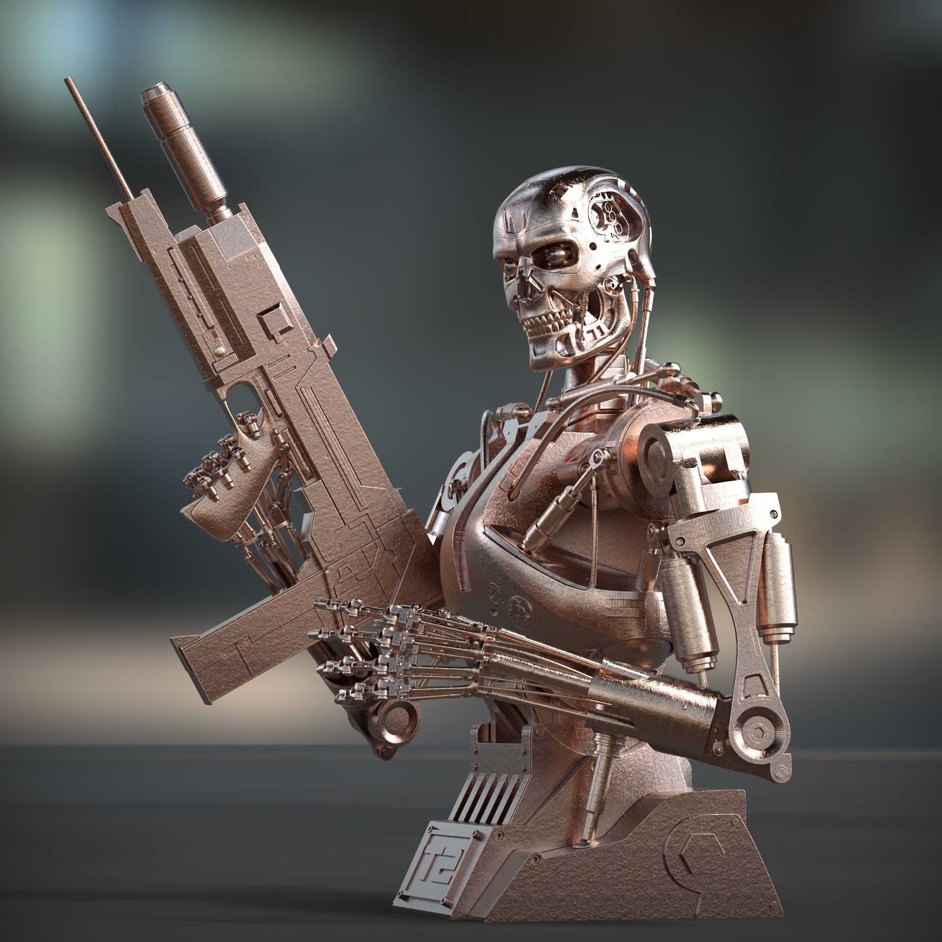 Terminator T-800 Endoskeleton 3d printing  3D print model_1