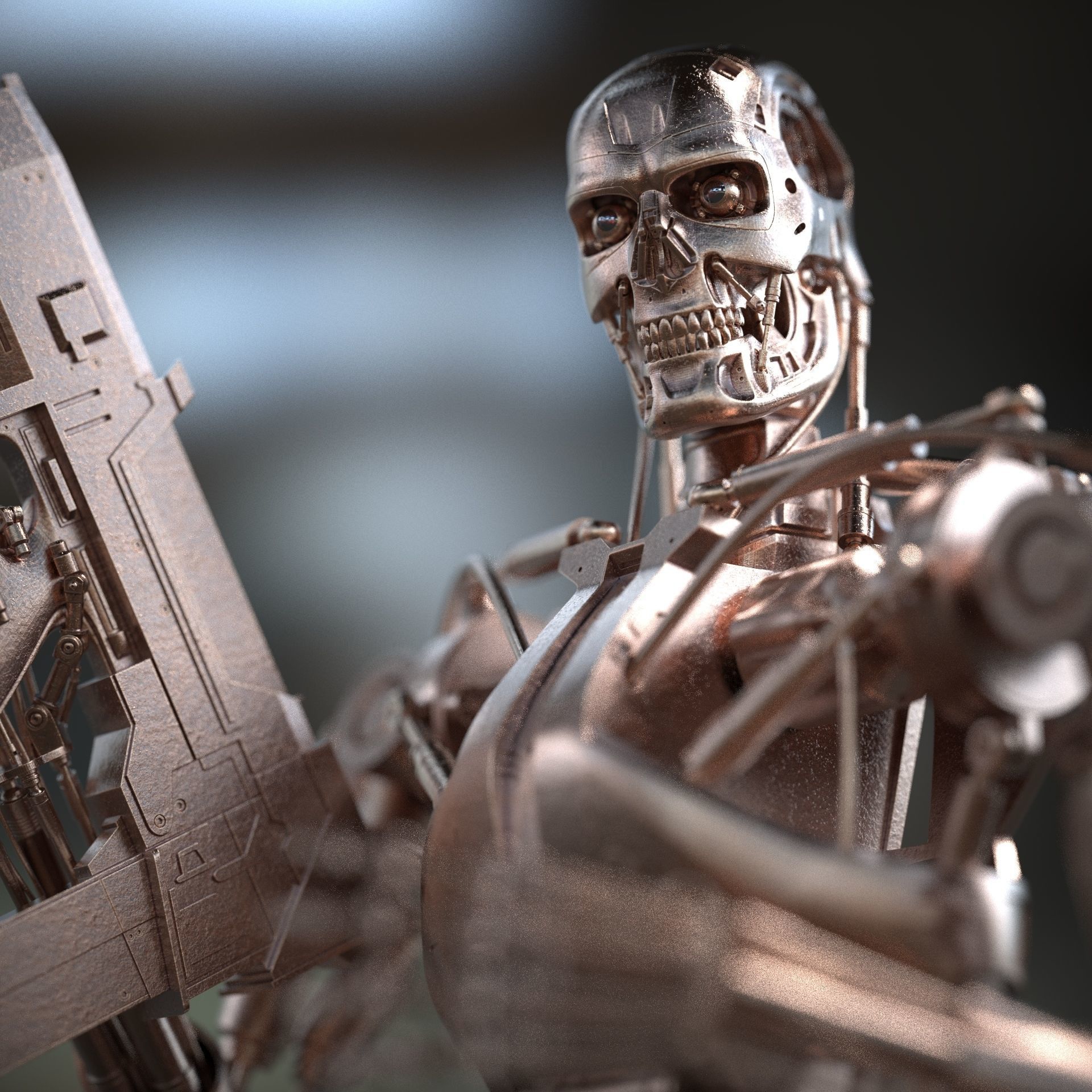 Terminator T-800 Endoskeleton 3d printing  3D print model_4