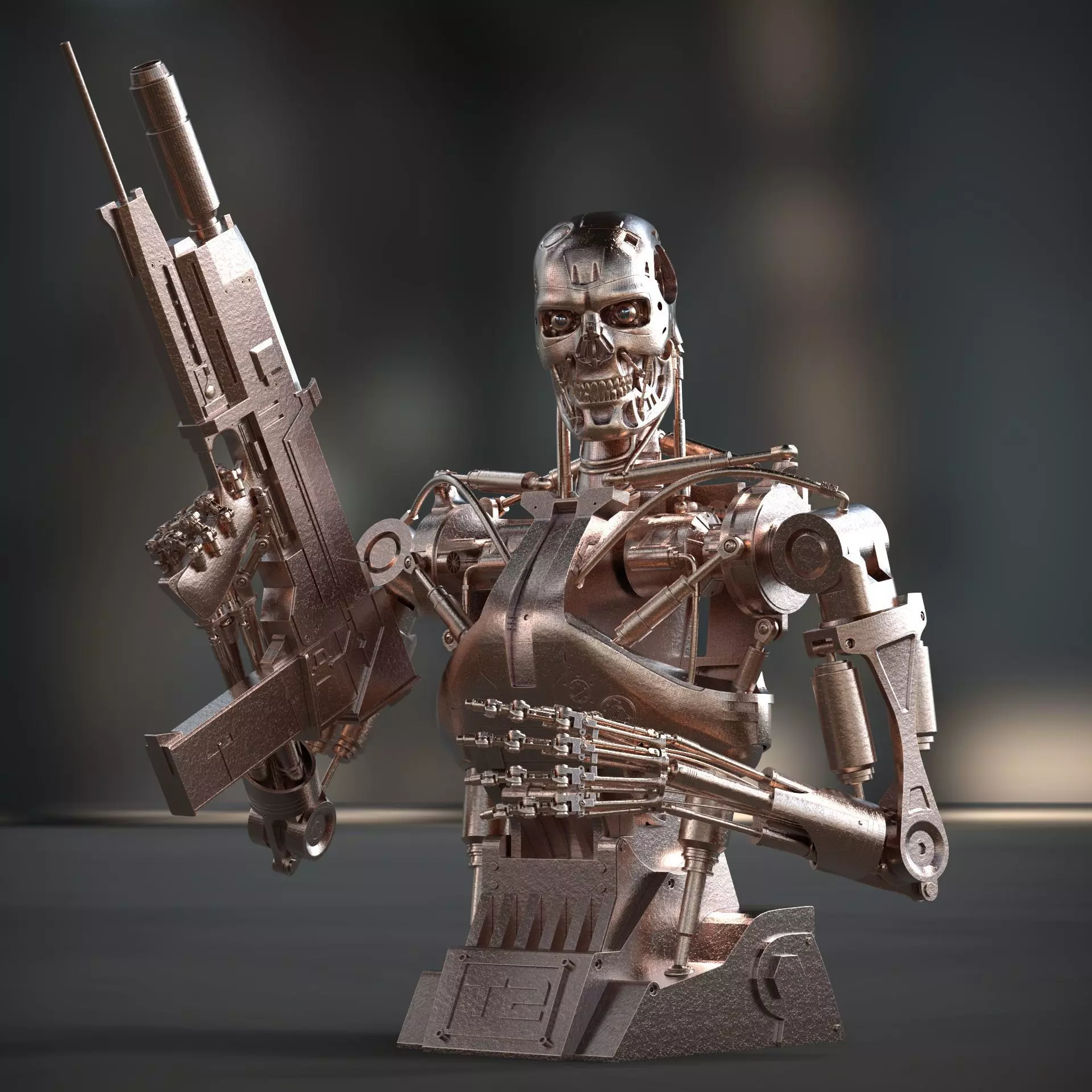 Terminator T-800 Endoskeleton 3d printing  3D print model_0