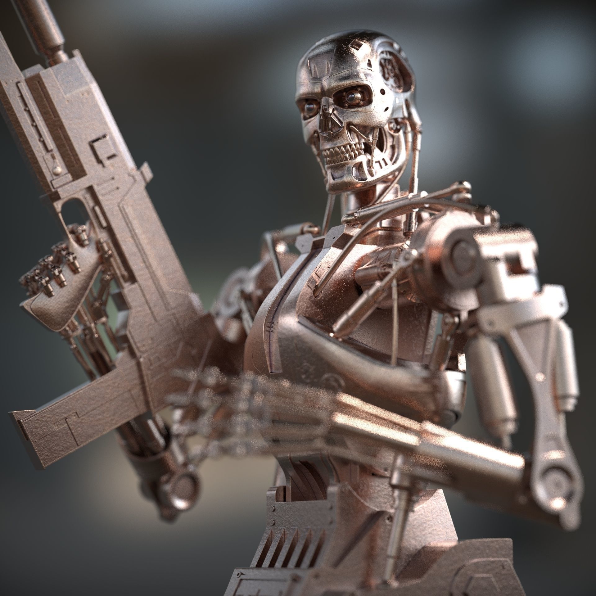 Terminator T-800 Endoskeleton 3d printing  3D print model_6