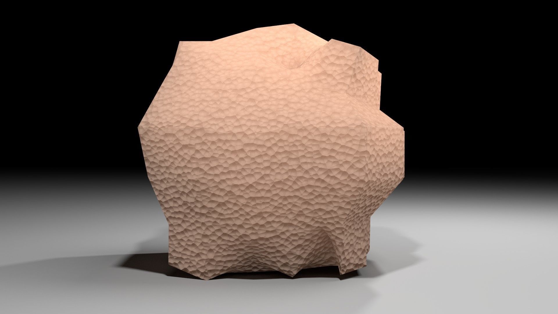 Rock 8 stone sculpture 3D model_1