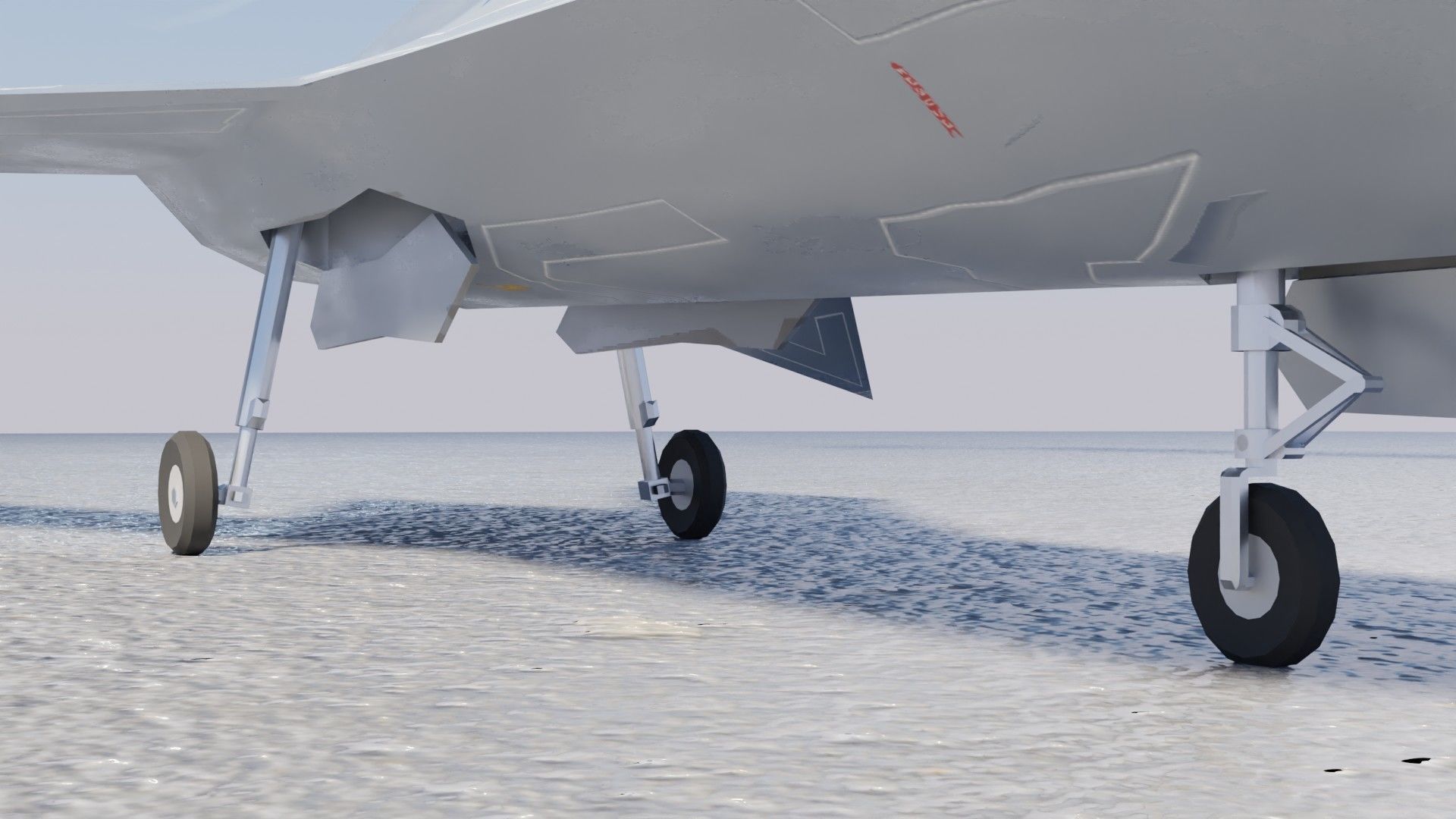 Boeing YF-118 Bird of Prey Low-poly 3D model_8