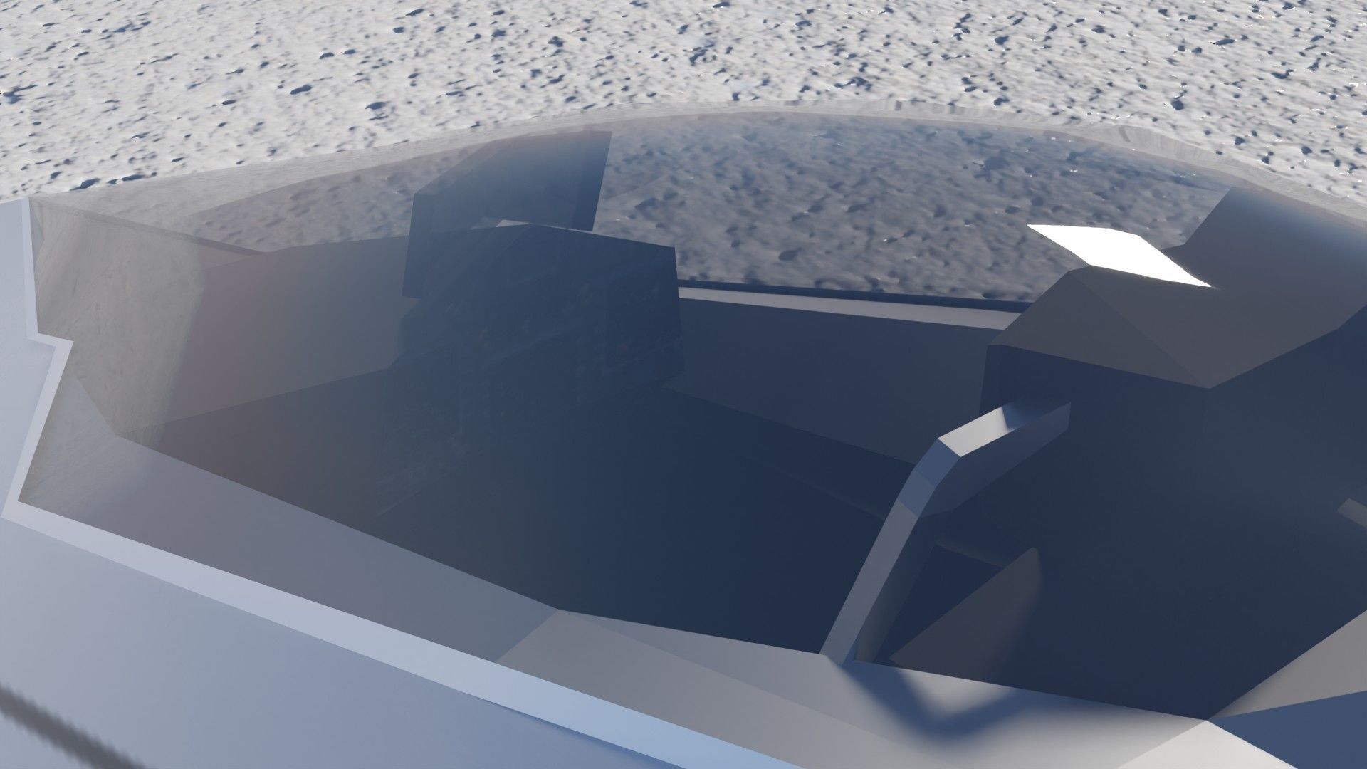 Boeing YF-118 Bird of Prey Low-poly 3D model_13