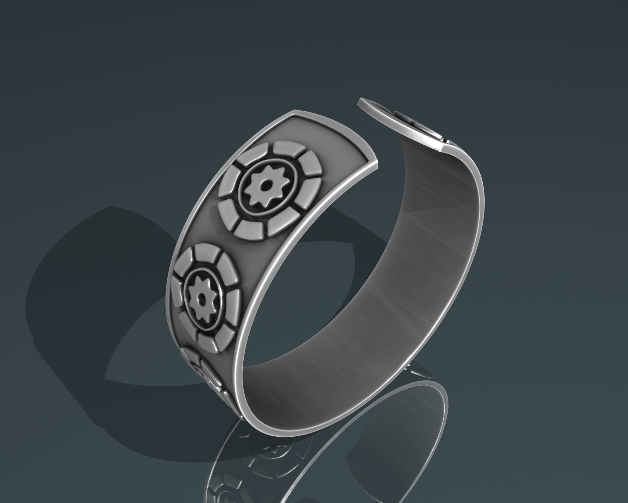  Ancient   Bracelet STL jewelry  3D print model_1