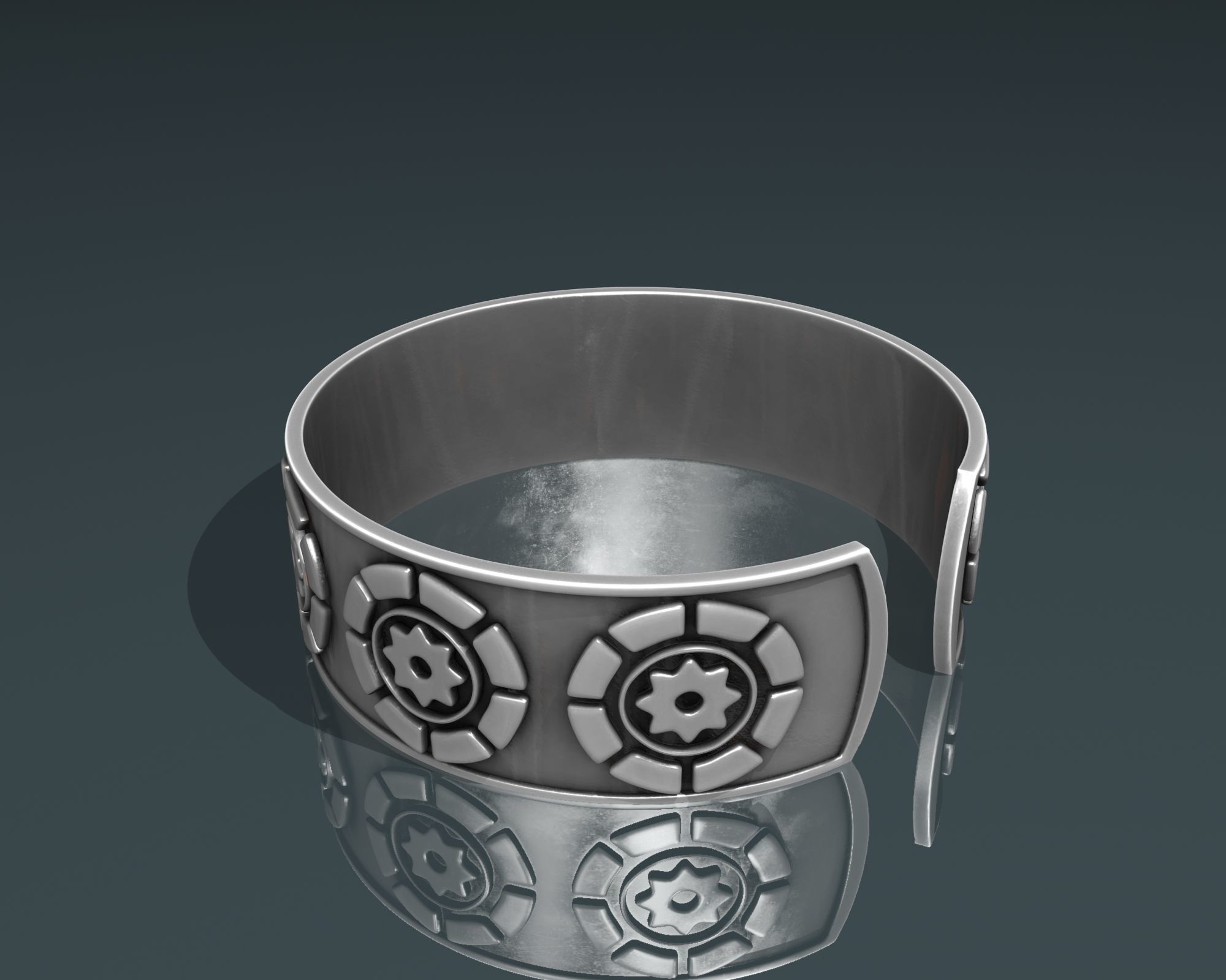  Ancient   Bracelet STL jewelry  3D print model_2
