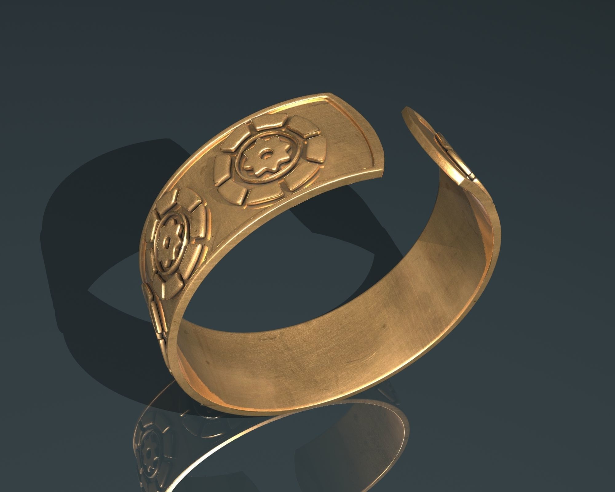  Ancient   Bracelet STL jewelry  3D print model_5